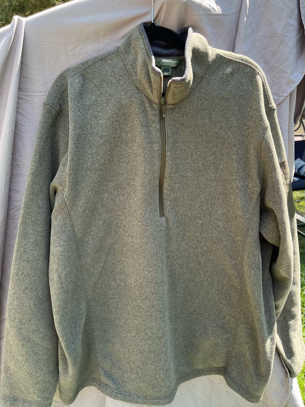Gander Mountain Men's Olive Quarter-Zip Fleece Pullover